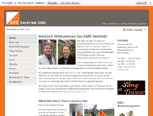 Tablet Screenshot of ams-vertrieb.com
